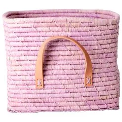 Rice Raffia Square Basket - Tasche
