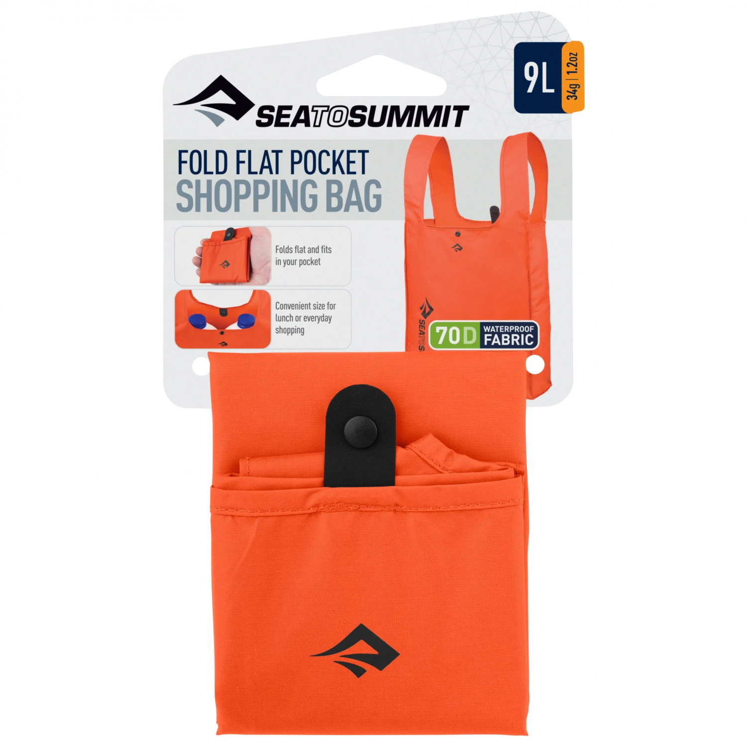 Sea To Summit Fold Flat Pocket Shopping Bag - Umhängetasche – Bild 3